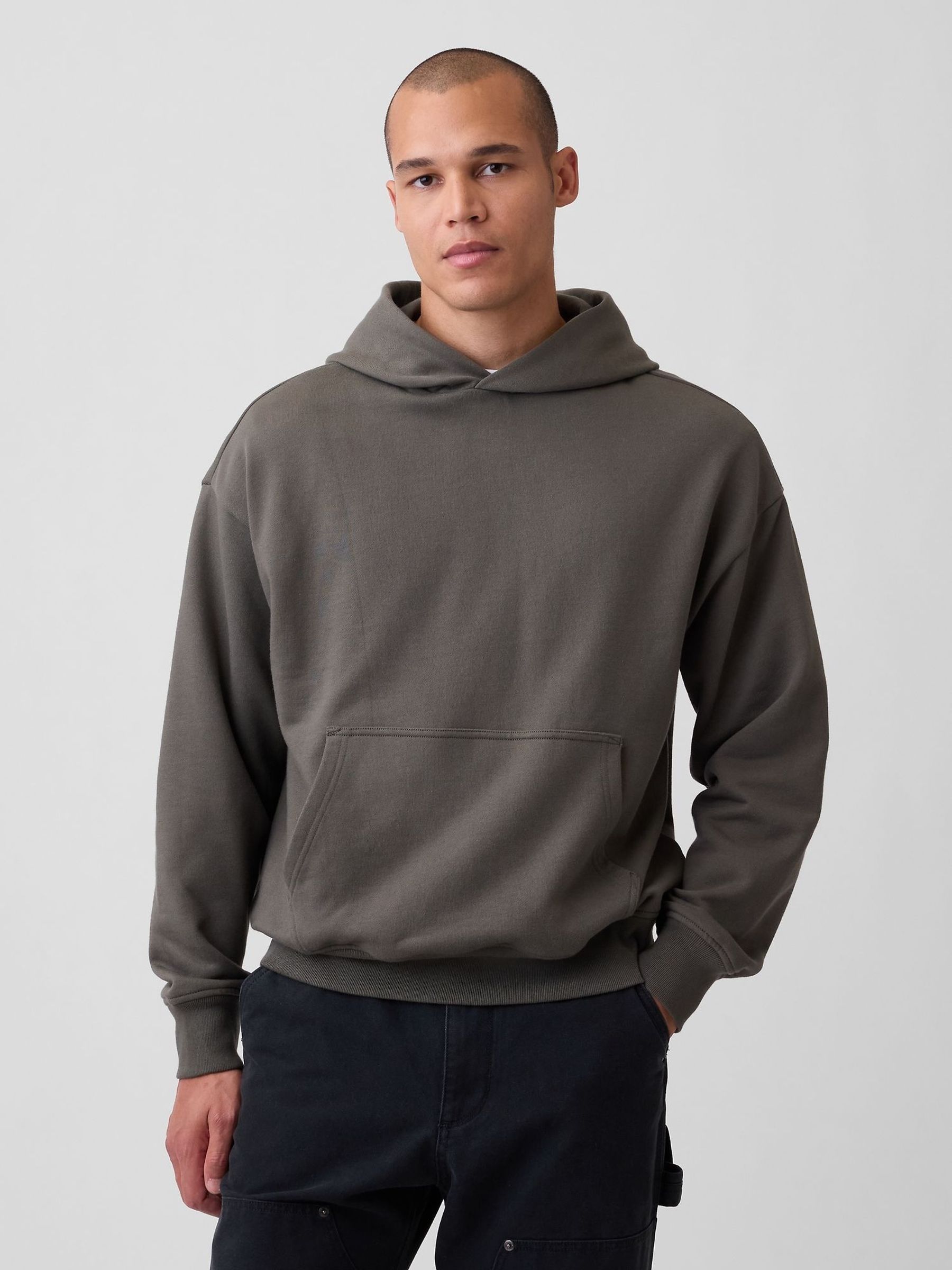 Brown - Regular Heavyweight Oversized Hoodie