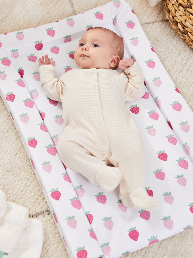 White/Pink Baby Changing Mat (E42608) | £14