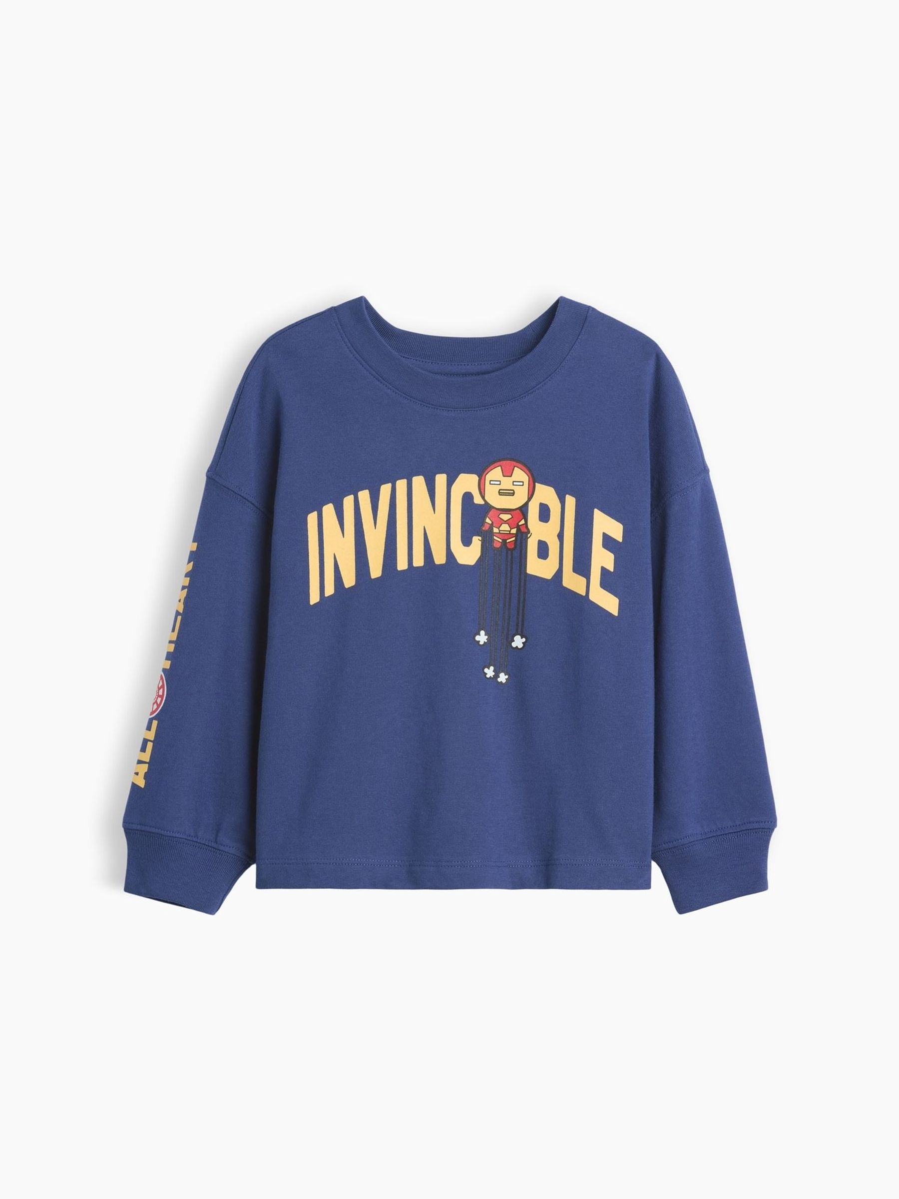 Blue Iron Man - Marvel Graphic Long Sleeve T-shirt