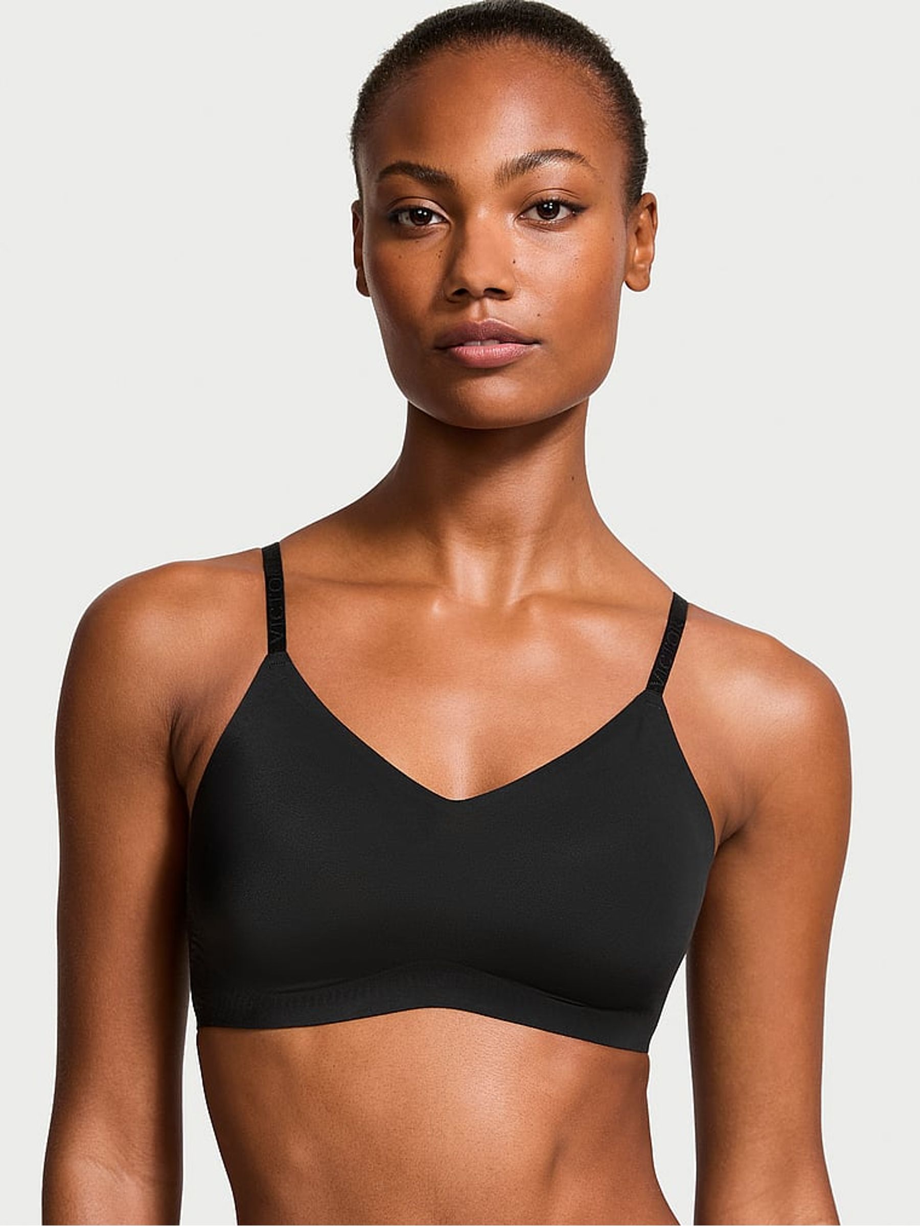 plain black bralette