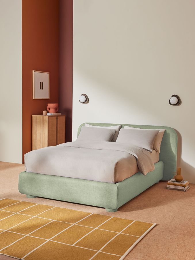 Hanson Ottoman Storage Bed in Sage Green (E43781) | £799 - £849
