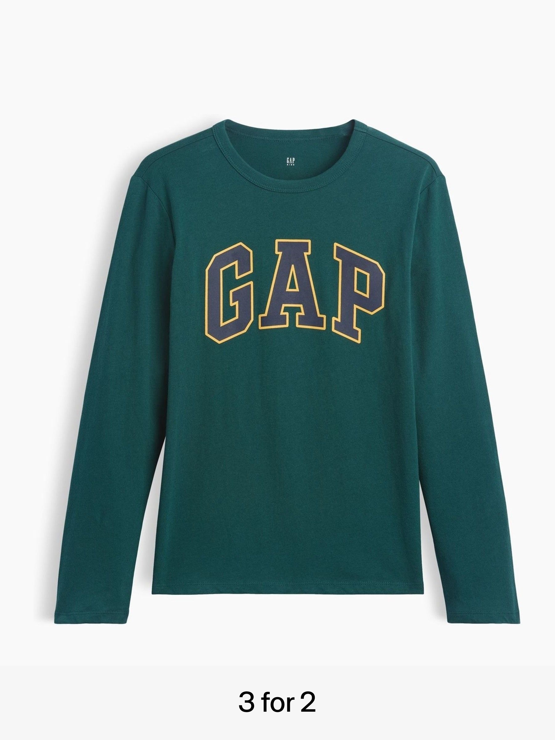 Dark Green - Logo Long Sleeve T-shirt