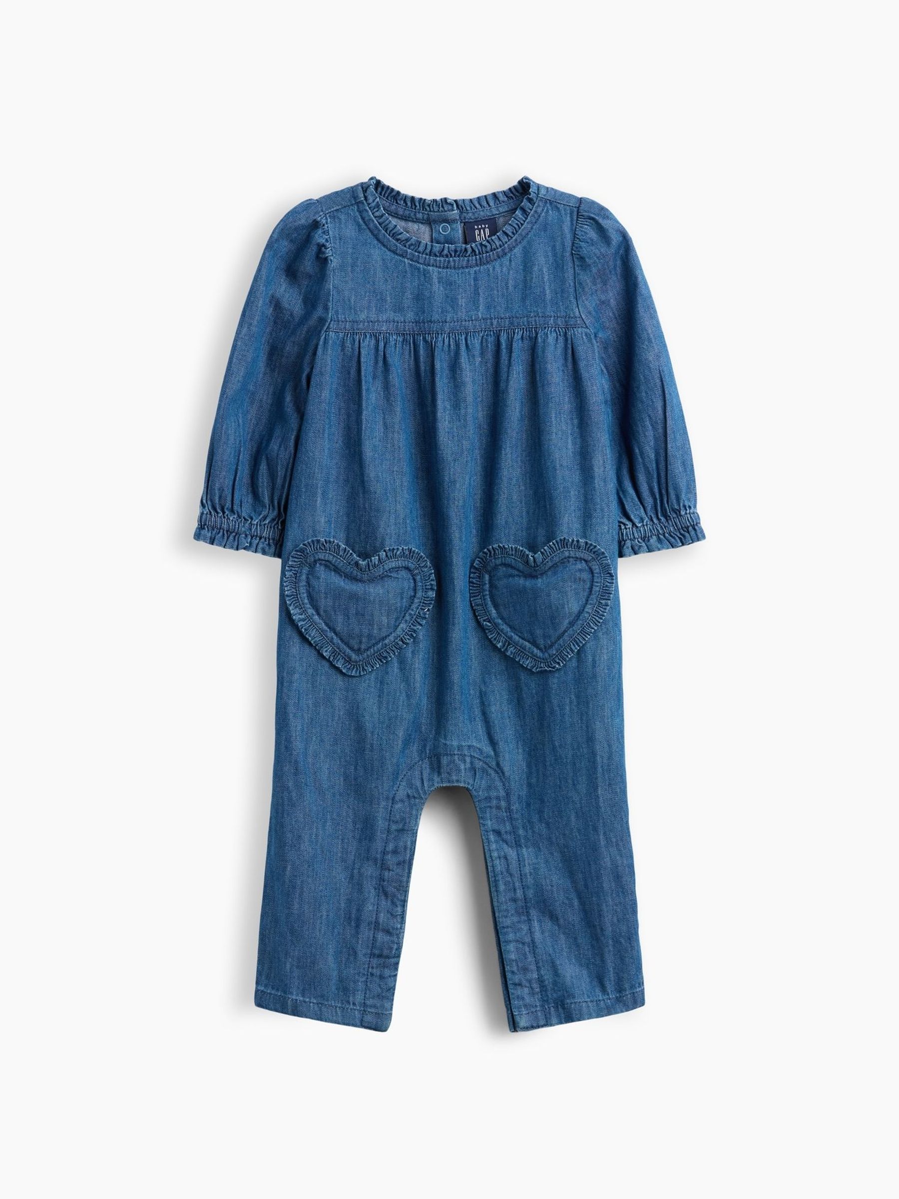 Dark Wash - Denim Heart One-piece