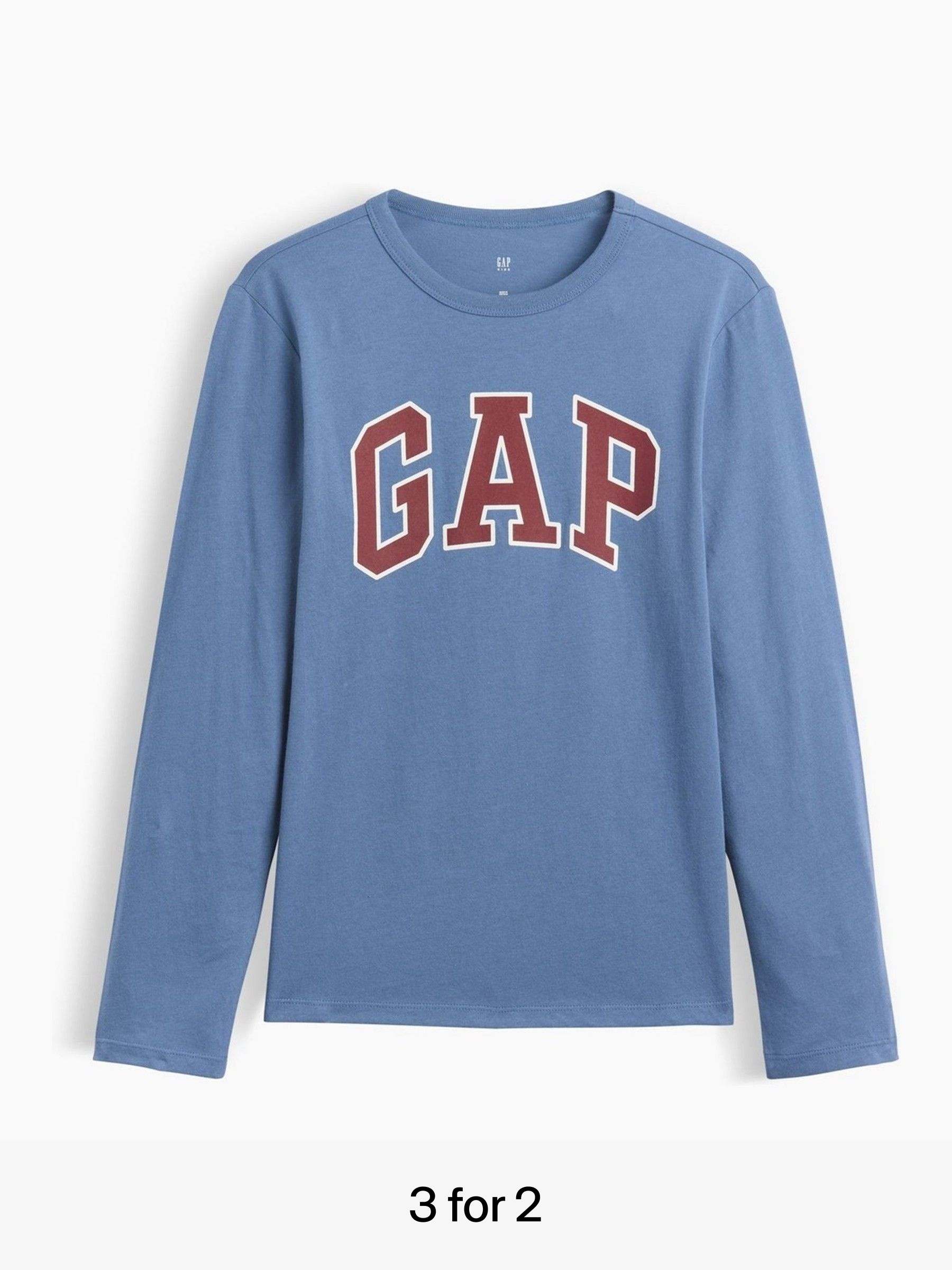 Blue - Logo Long Sleeve T-shirt