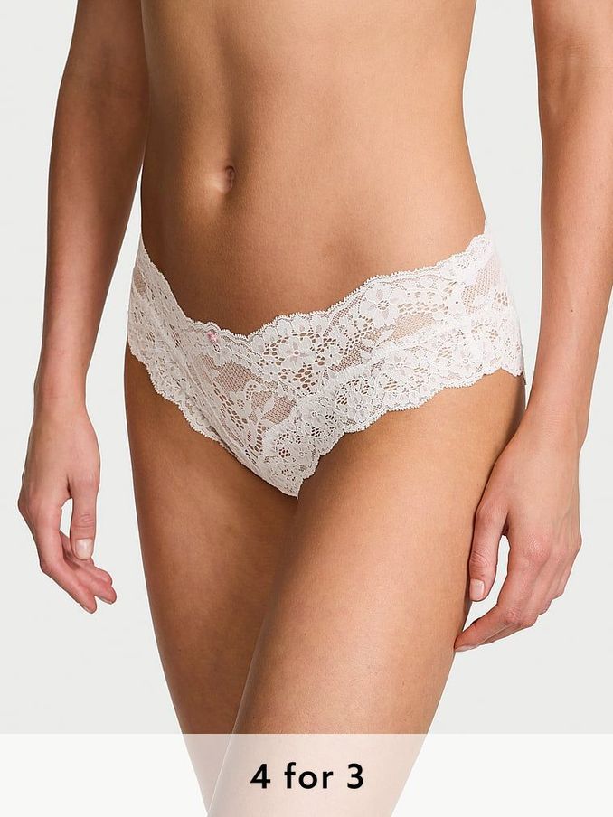 Coconut White Hipster Lace Knickers (E46595) | £14