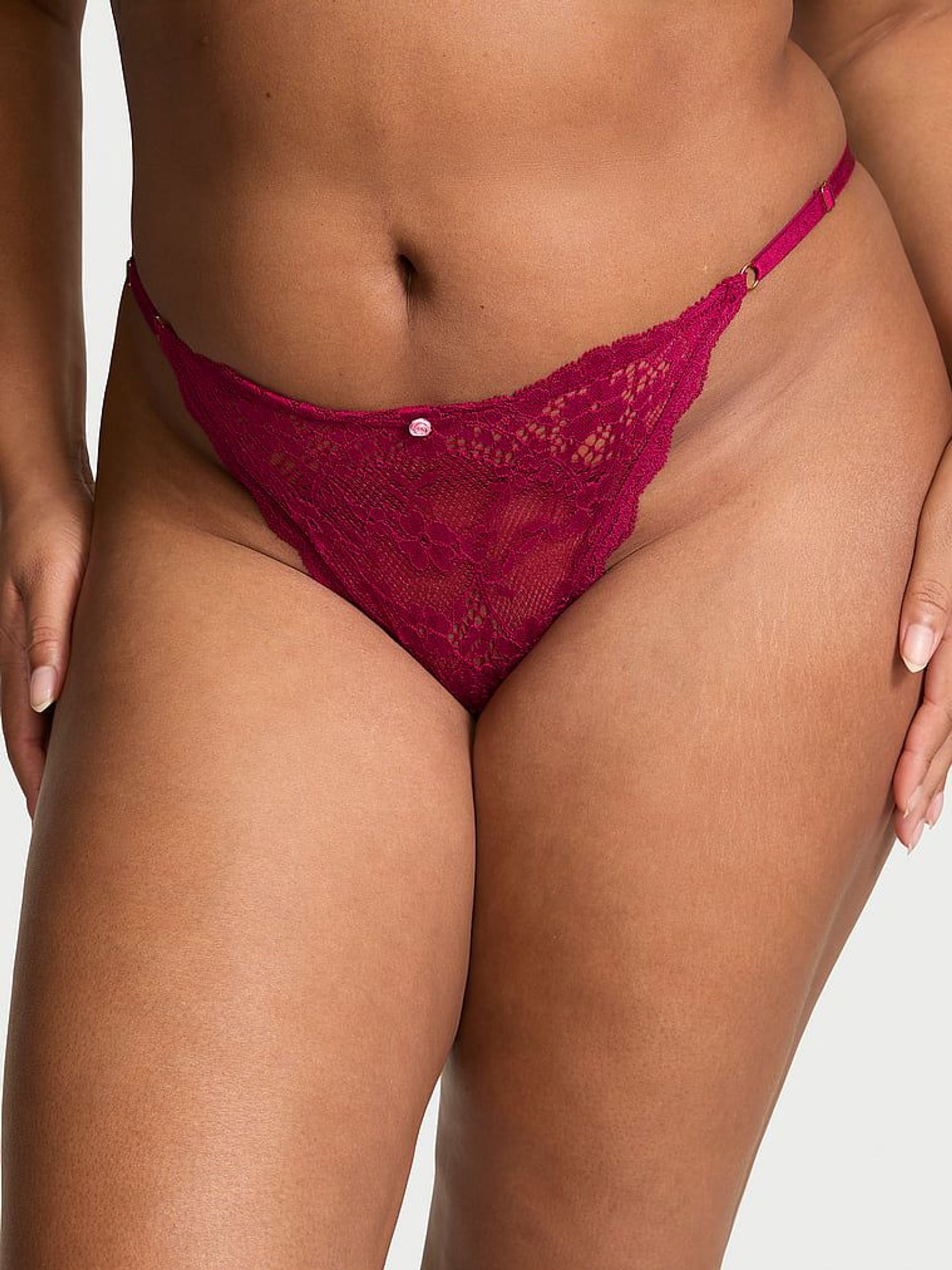 Campari Red Bikini Lace Knickers (E46604) | £7