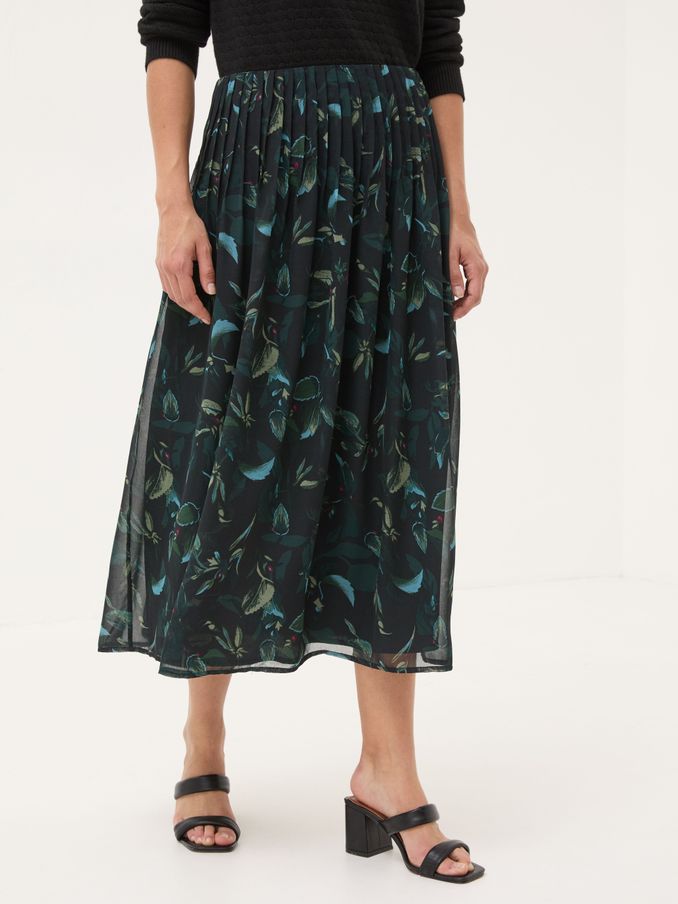 Black Dark Skies Nadine Pleat Skirt (E46913) | £35