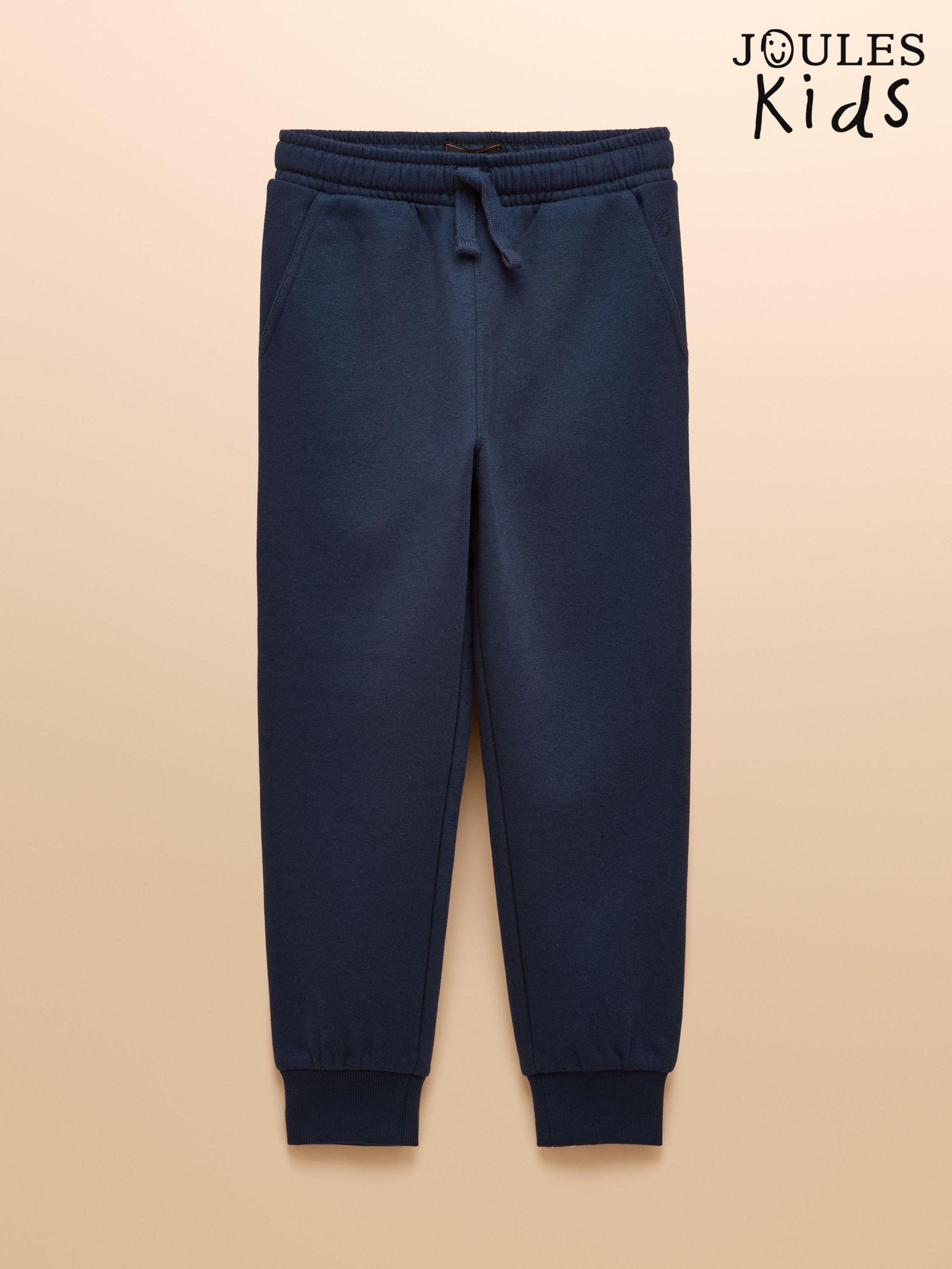 Navy Kids Cuffed Joggers with Elasticated Waistband (E49541) | £14.95 - £18.95