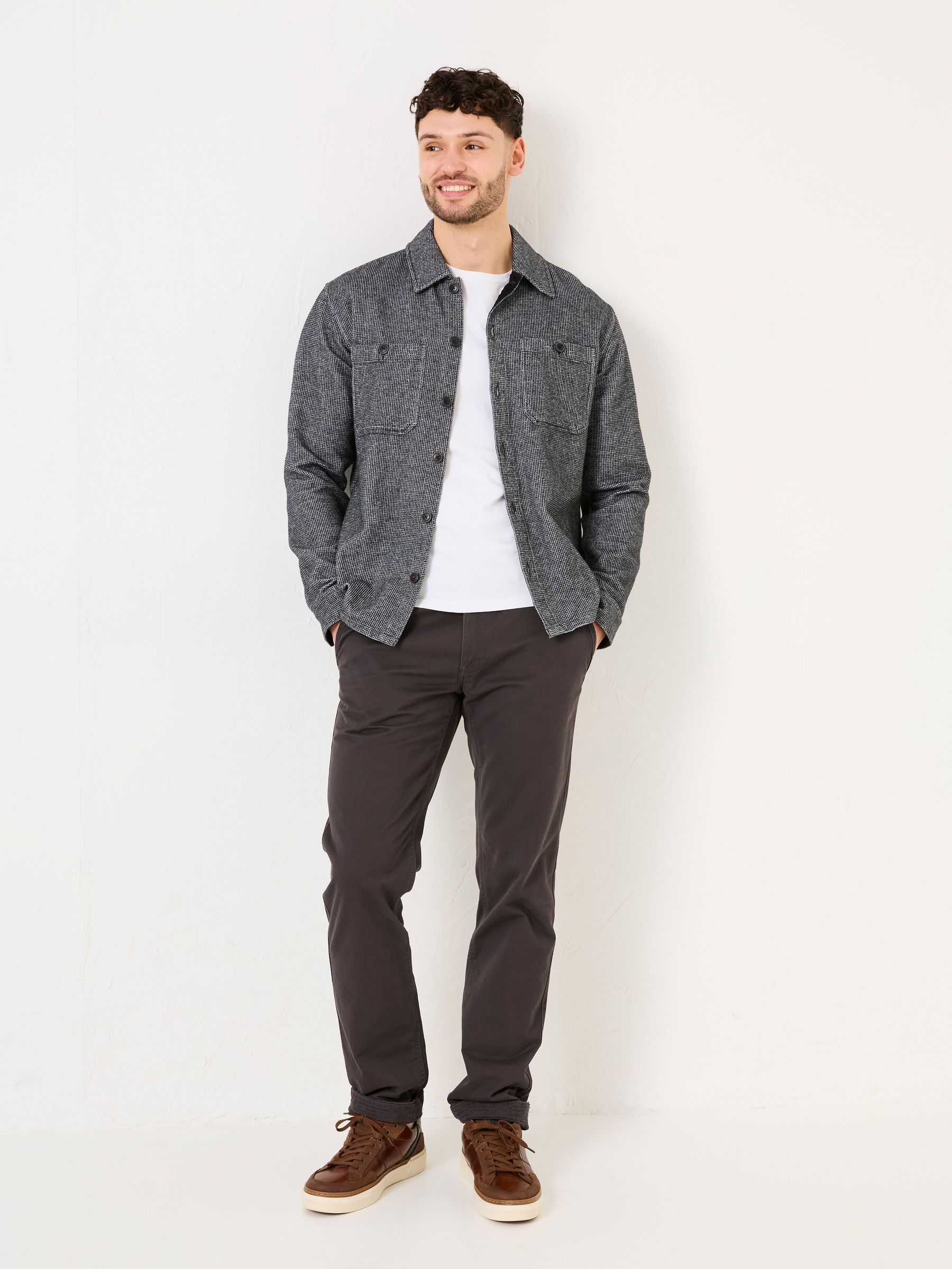 Grey Charcoal Modern Coastal Chinos (E50024) | £49.50