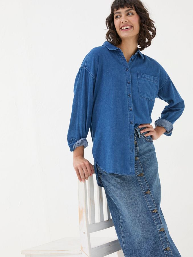 Carolin Blue Denim Shirt (E50087) | £30