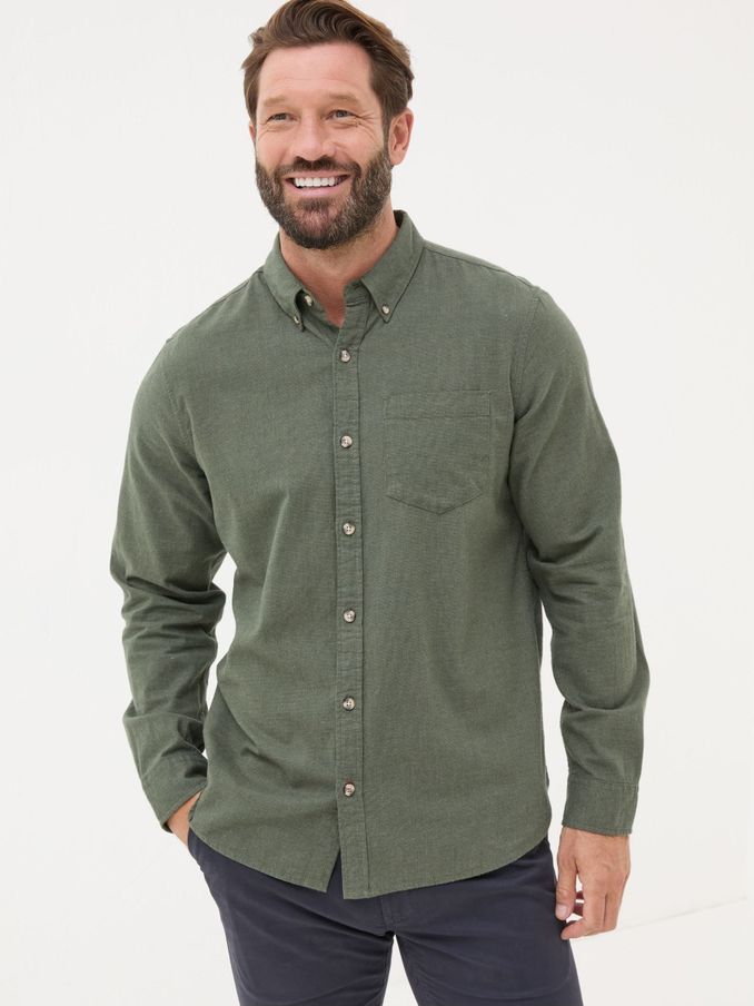 Green Long Sleeve Tadlow Shirt (E50468) | £30