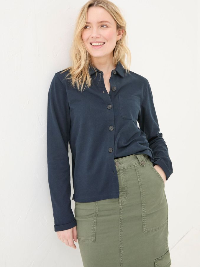 Jess Blue Shirt (E50542) | £26
