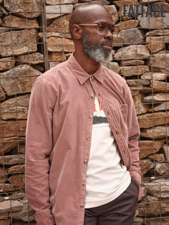 Pink Long Sleeve Cord Shirt (E50566) | £35