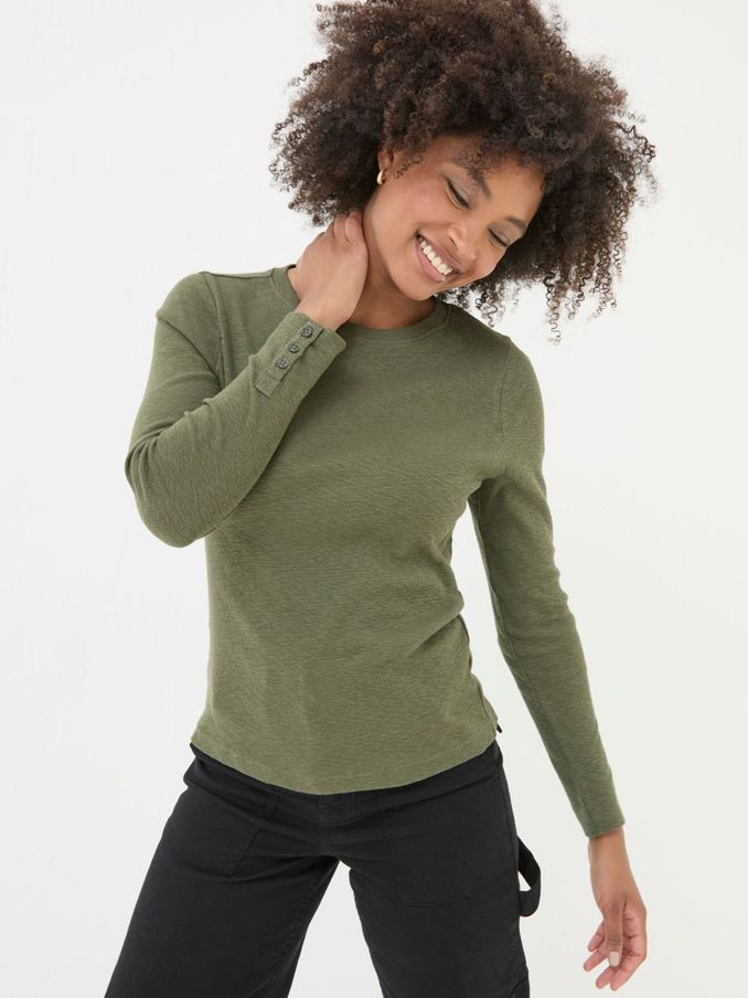 Callie Green Long Sleeve Top (E50658) | £18