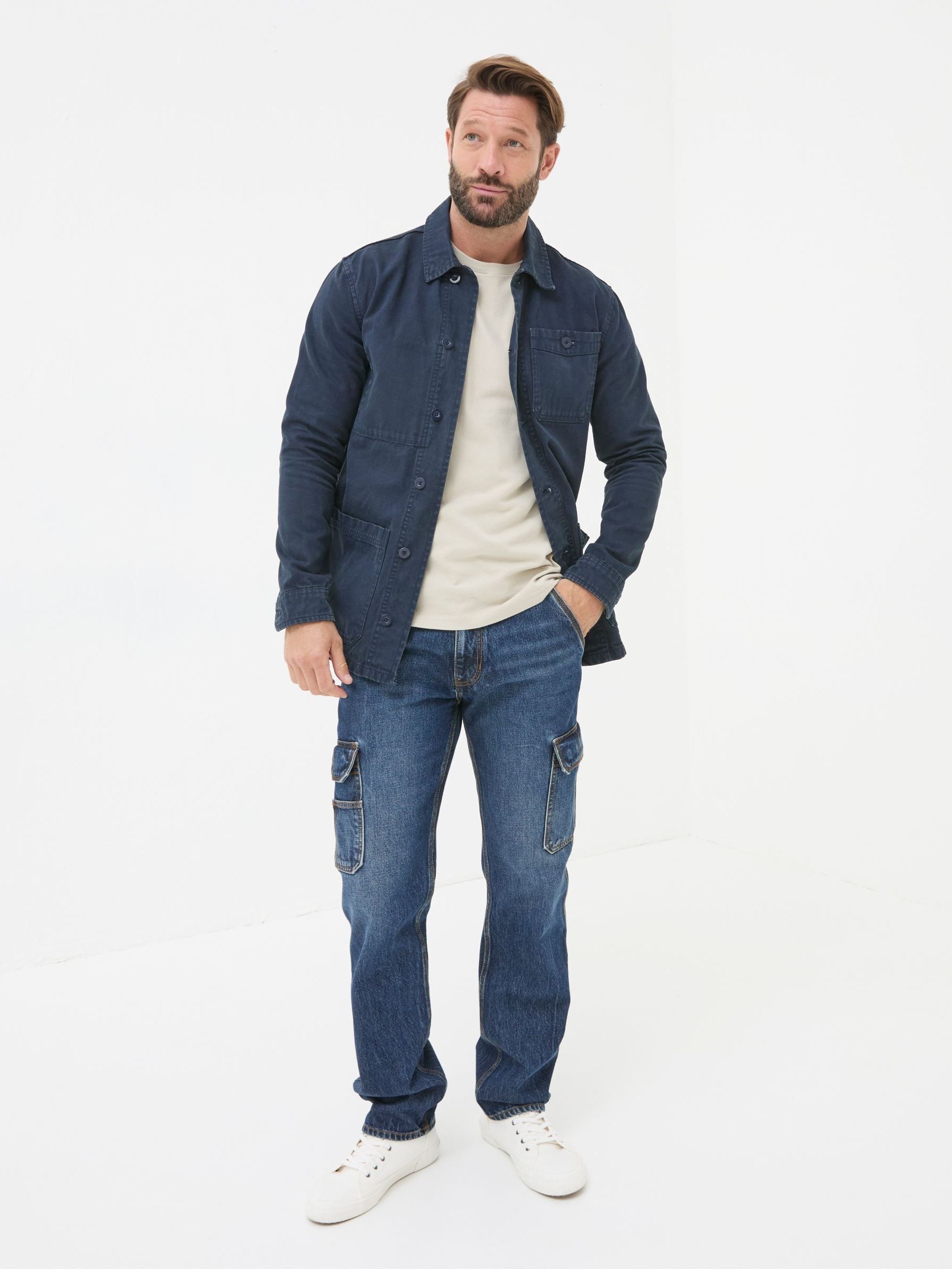 Indigo Blue Cargo Jeans (E52008) | £40