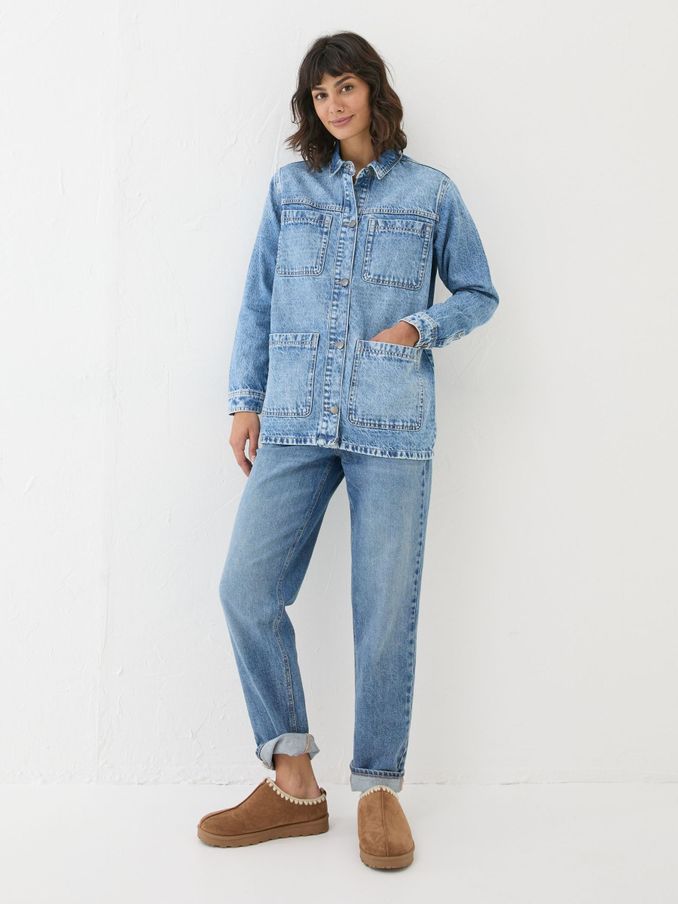 Drew Blue Denim Overshirt (E52012) | £40