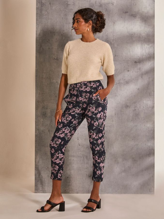 Isobel Blue Isobel Jacquard Trouser (E52030) | £25