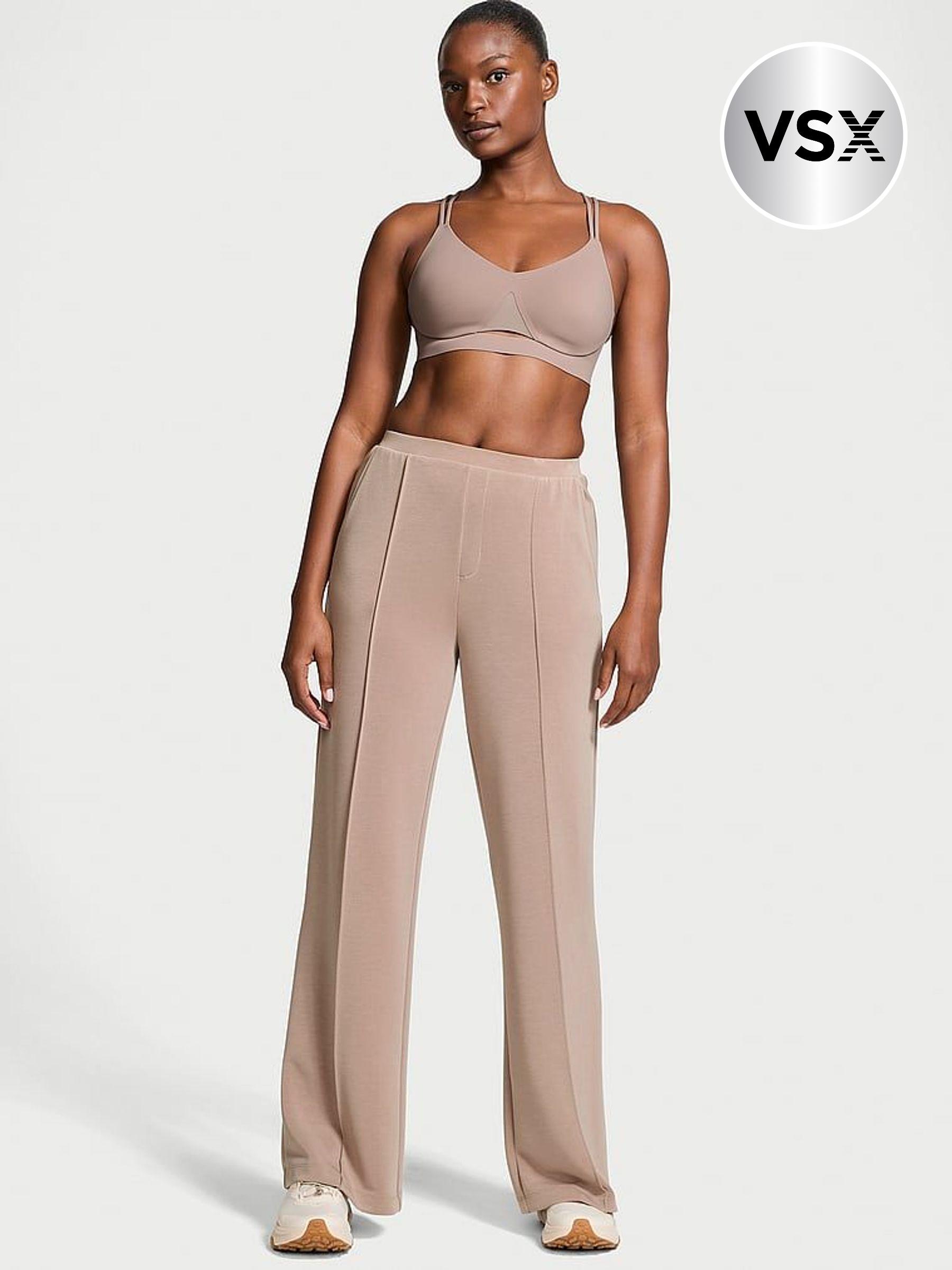 Candelight Rose Nude Wide Leg Featherweight Knit Joggers (E54907) | £59