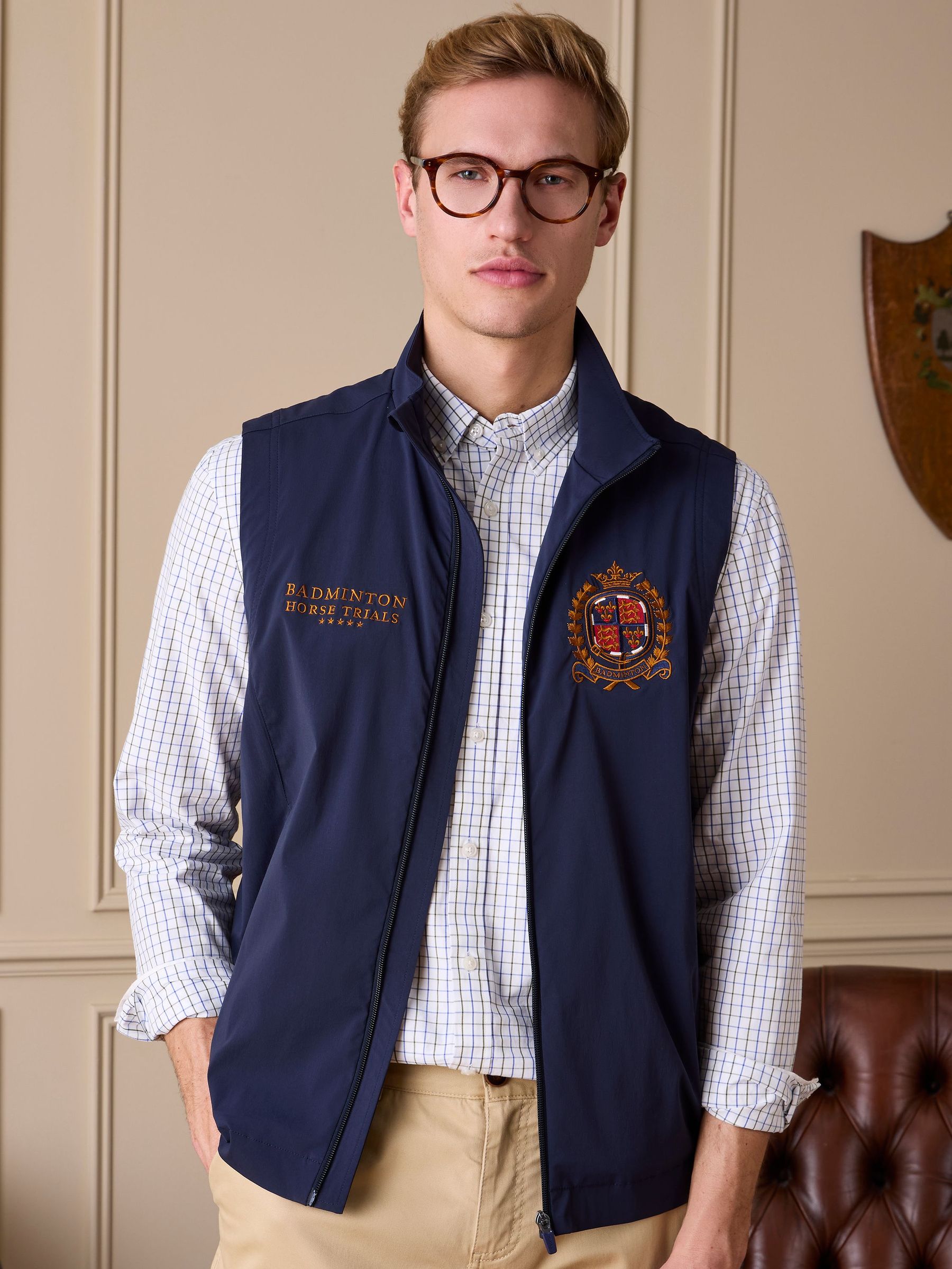 Official Badminton Navy Gilet (E55595) | £60
