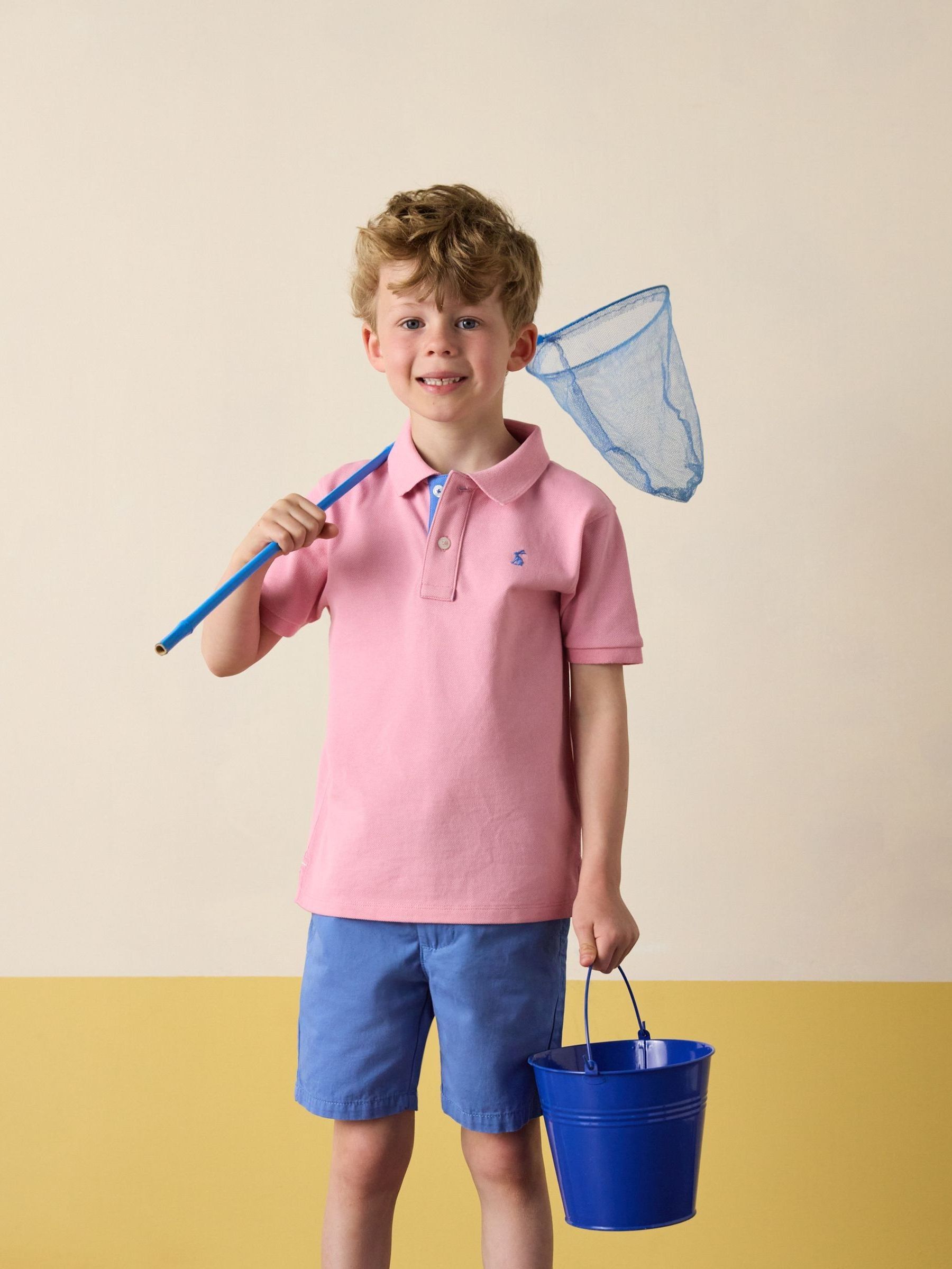 Woody Pink Cotton Pique Polo Shirt (E55784) | £14 - £18
