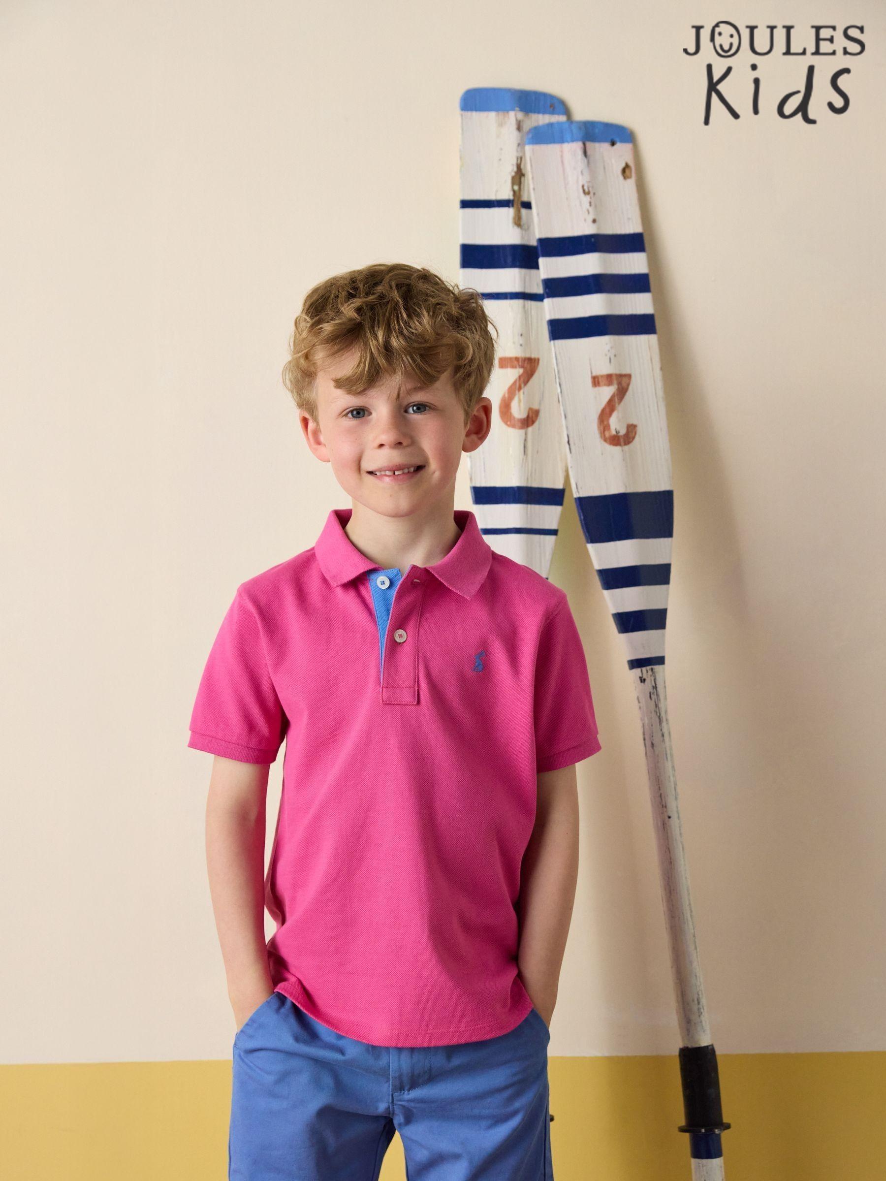 Woody Bright Pink Cotton Pique Polo Shirt (E55786) | £14 - £18