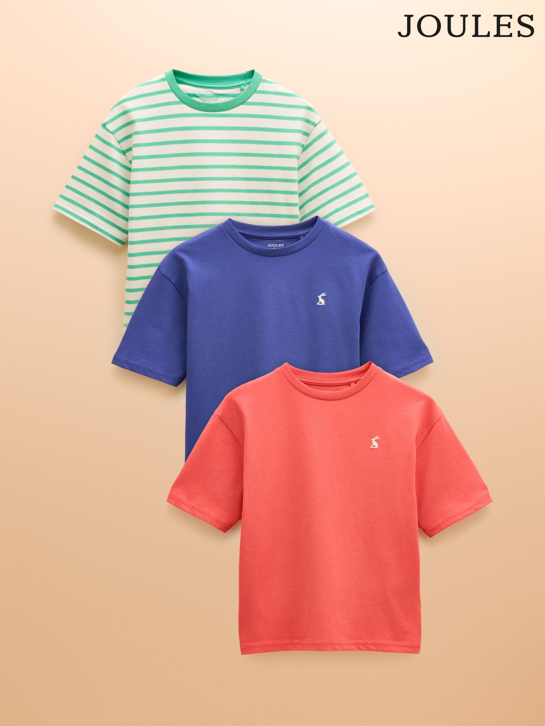 Let's Go Multi Green Pack of Three T-Shirts (E56227) | £24 - £30