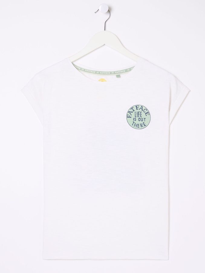 Aloa White Us Car 100% Cotton T-Shirt (E56572) | £14