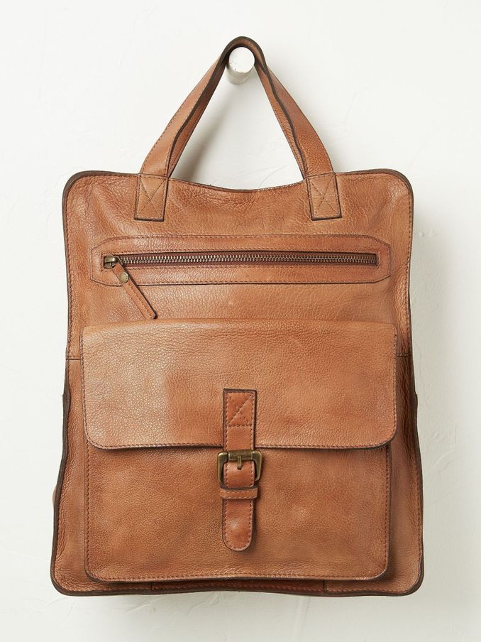 Windsor Brown Leather Rucksack (E56605) | £60
