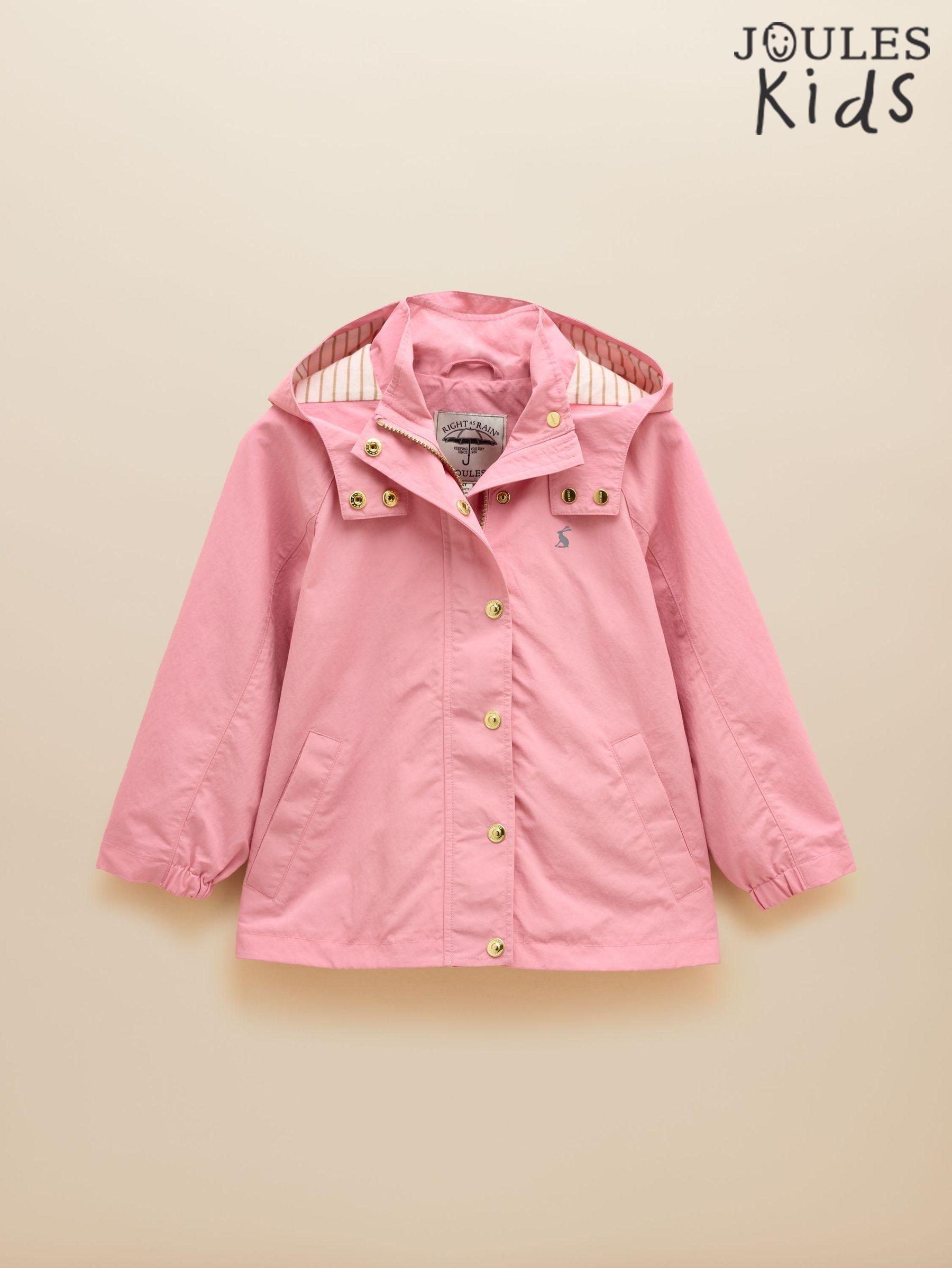 Girls' Meadow Pink Showerproof Raincoat With Hood (E58315) | £39 - £45