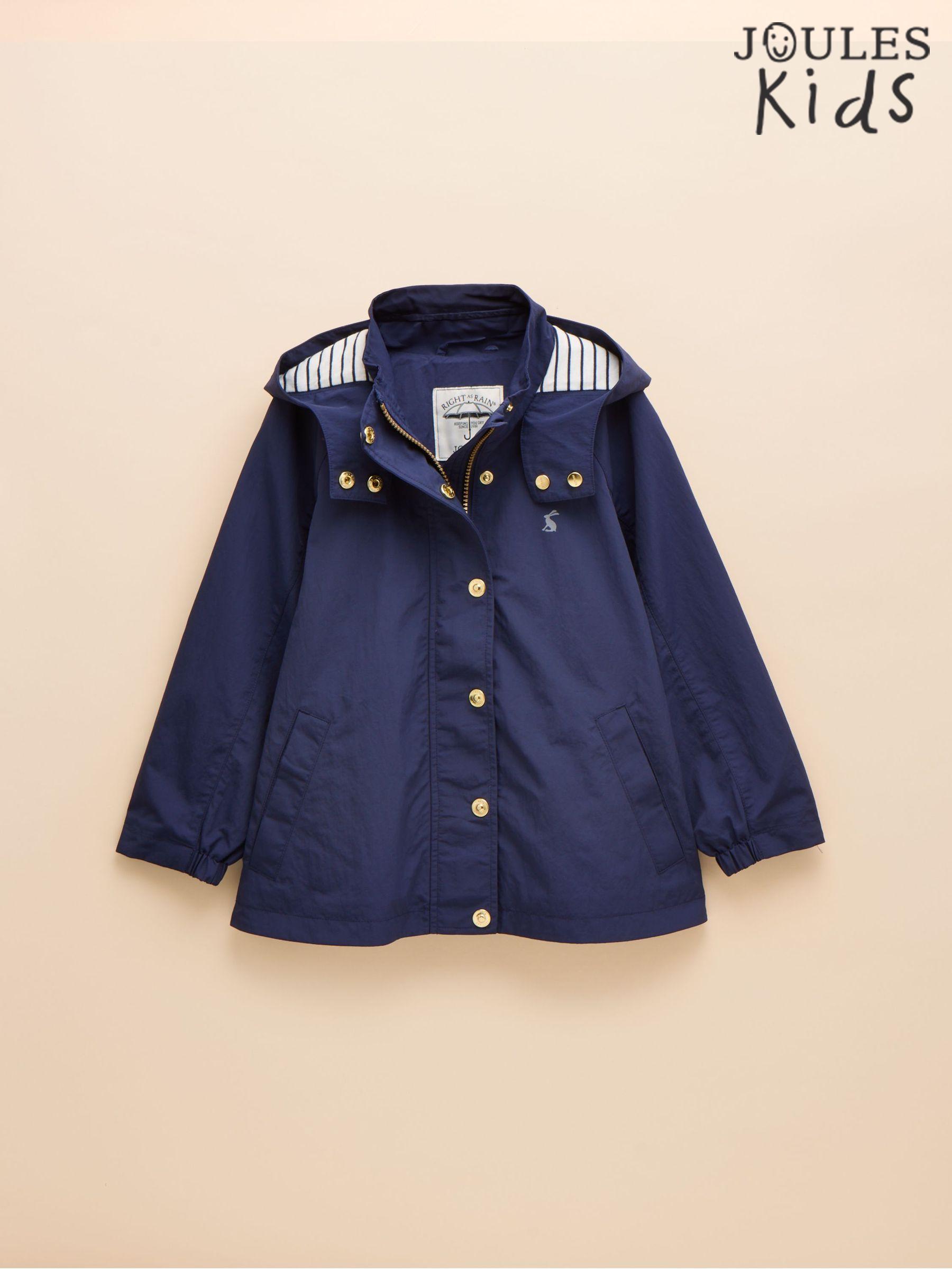 Girls' Meadow Navy Blue Showerproof Raincoat With Hood (E58316) | £39 - £45