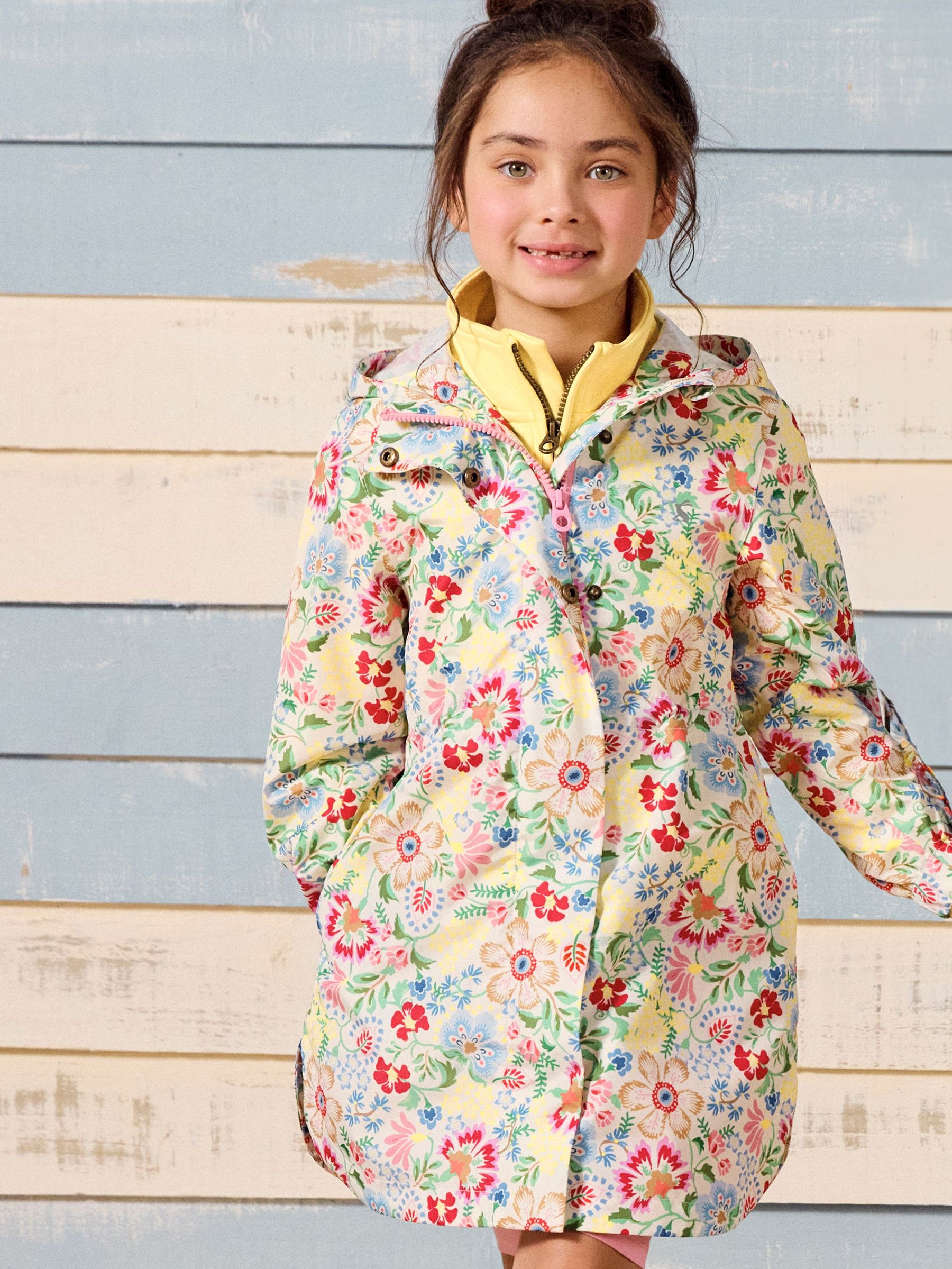 Rainford Multi Floral Waterproof Packable Raincoat With Hood (E58319) | £34 - £37