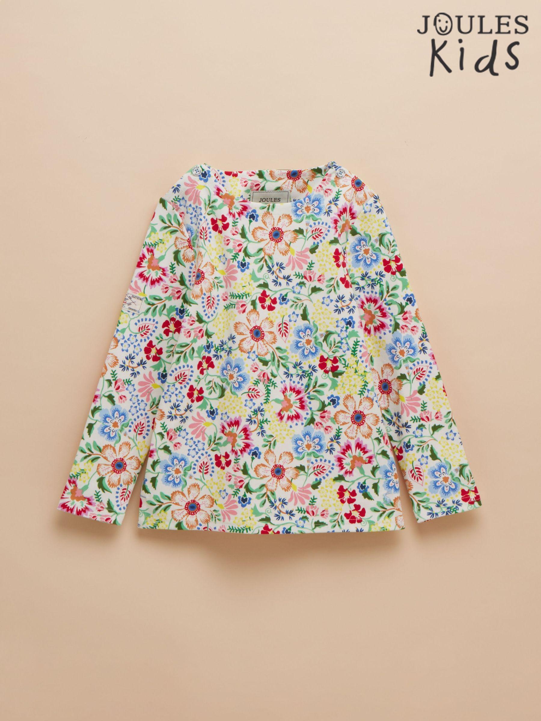 Girls' Harbour Multi Floral Long Sleeve Jersey Top (E59016) | £16 - £18