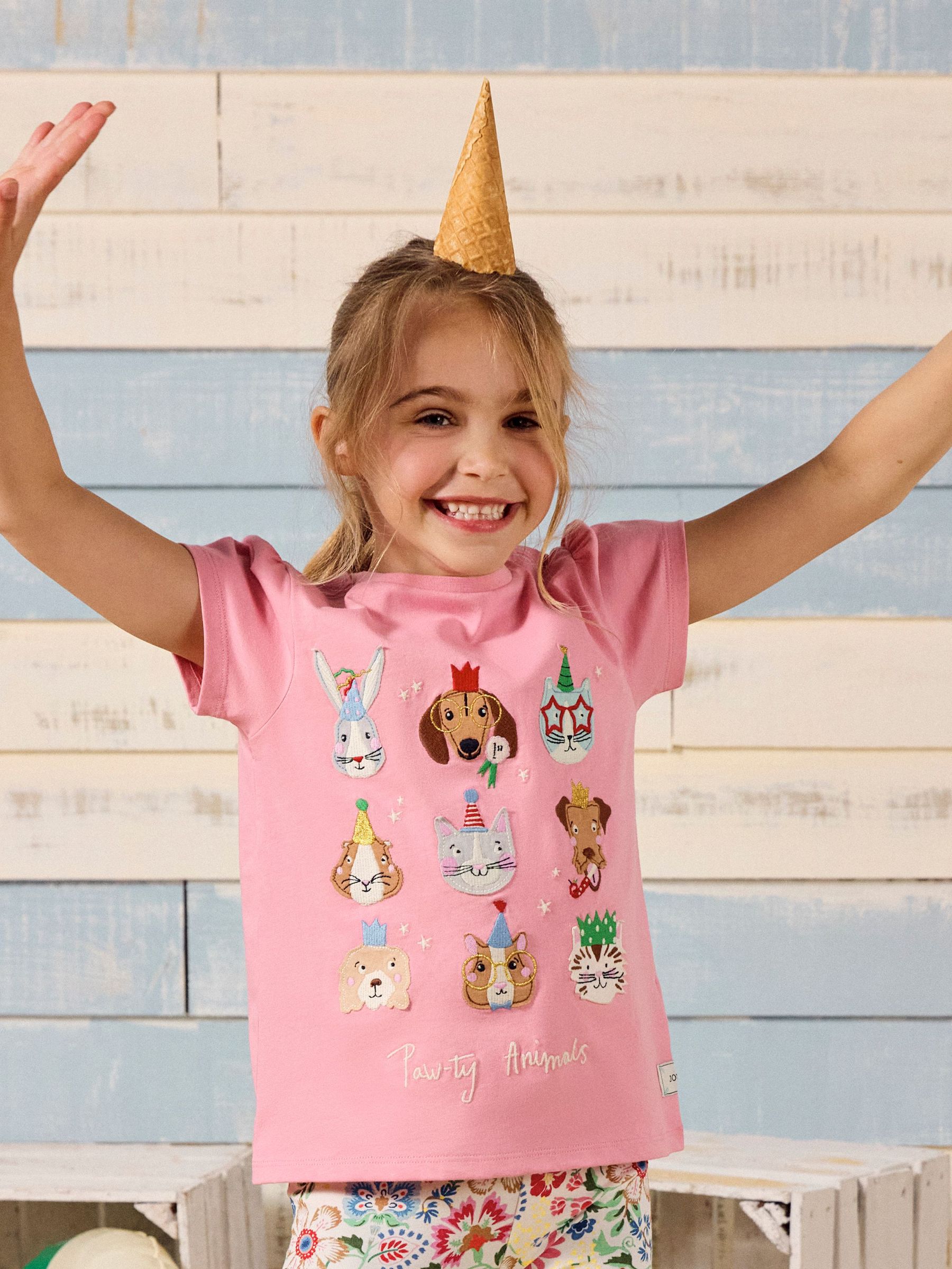 Astra Multi Animal Applique Cotton T-Shirt (E59021) | £16 - £18