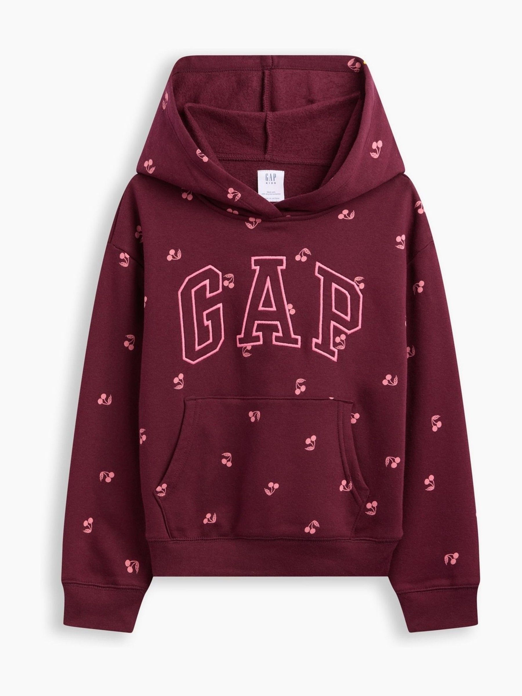 Burgundy Cherry - Relaxed Logo Hoodie