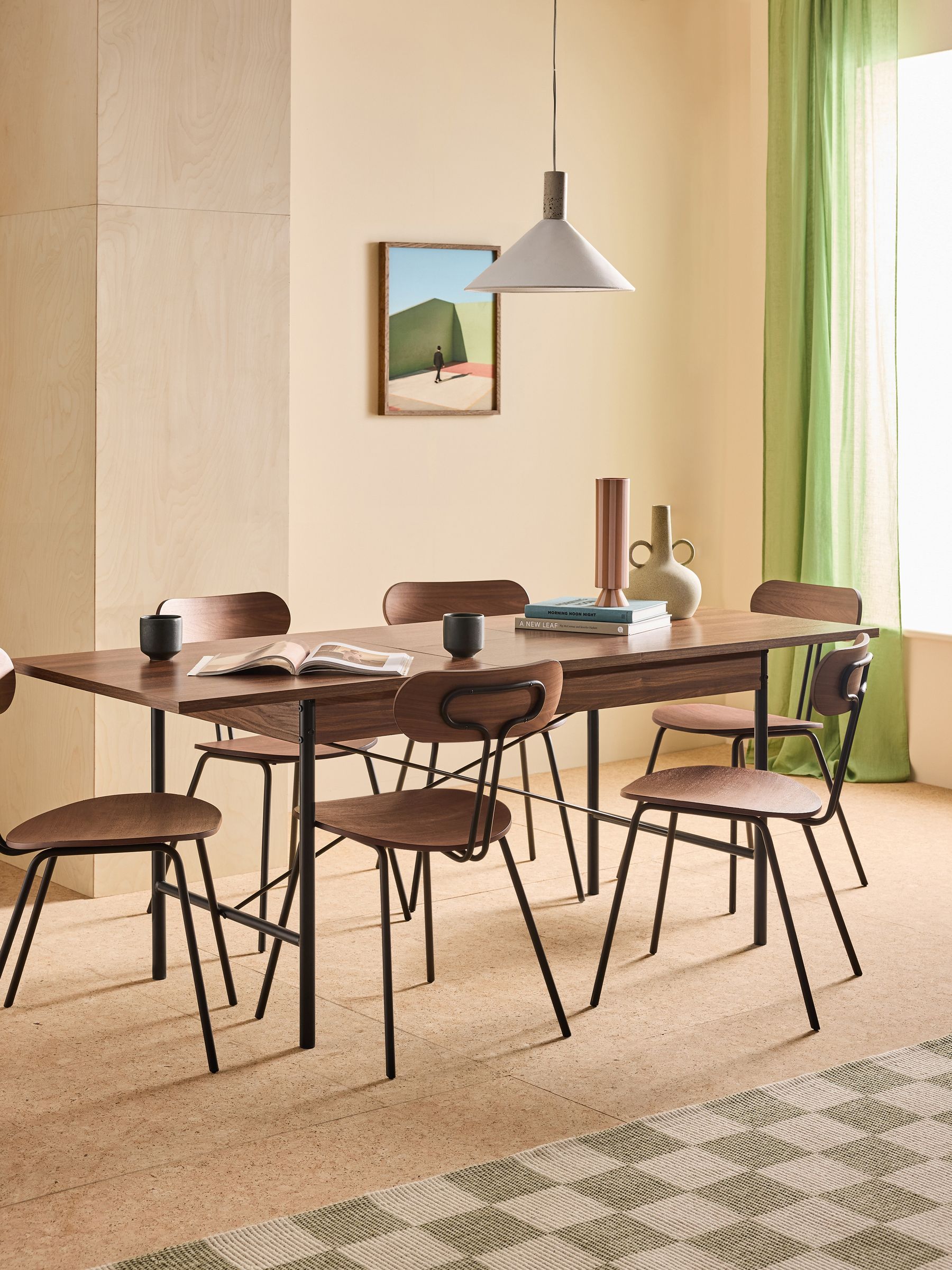 Blaze 6 To 8 Seater Rectangular Dining Table in Dark Oak Effect (E61034) | £399