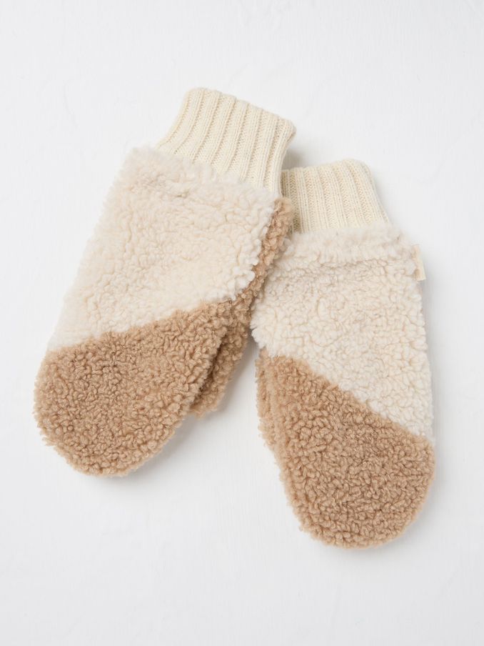 Ivory Borg Mitten (E61216) | £14