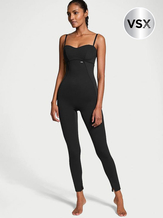 Black Elevate™ Balconette Jumpsuit (E61805) | £85
