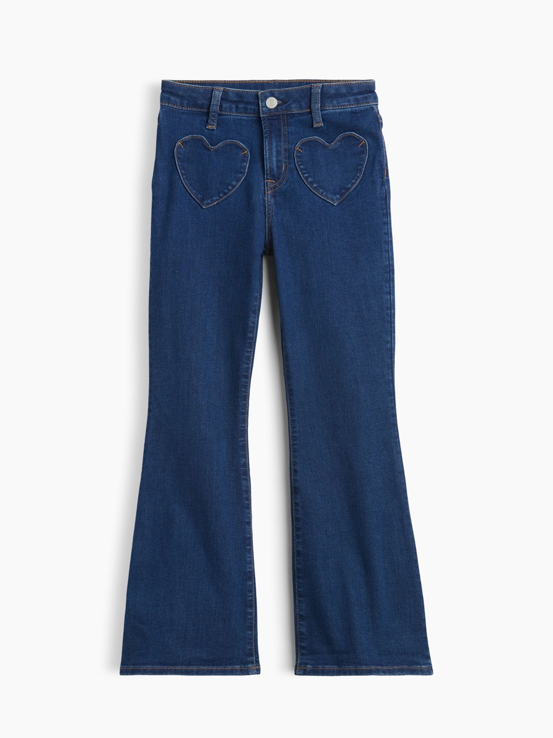 Pink - High Waisted '70s Flare Jeans