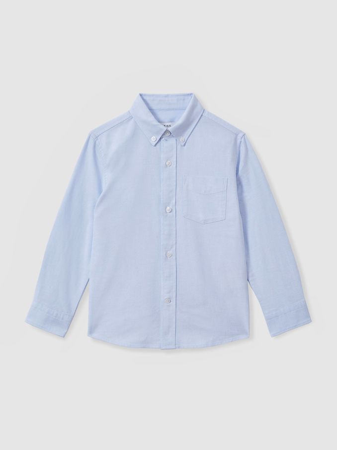 Button Down Oxford Shirt in Soft Blue (E63738) | £36