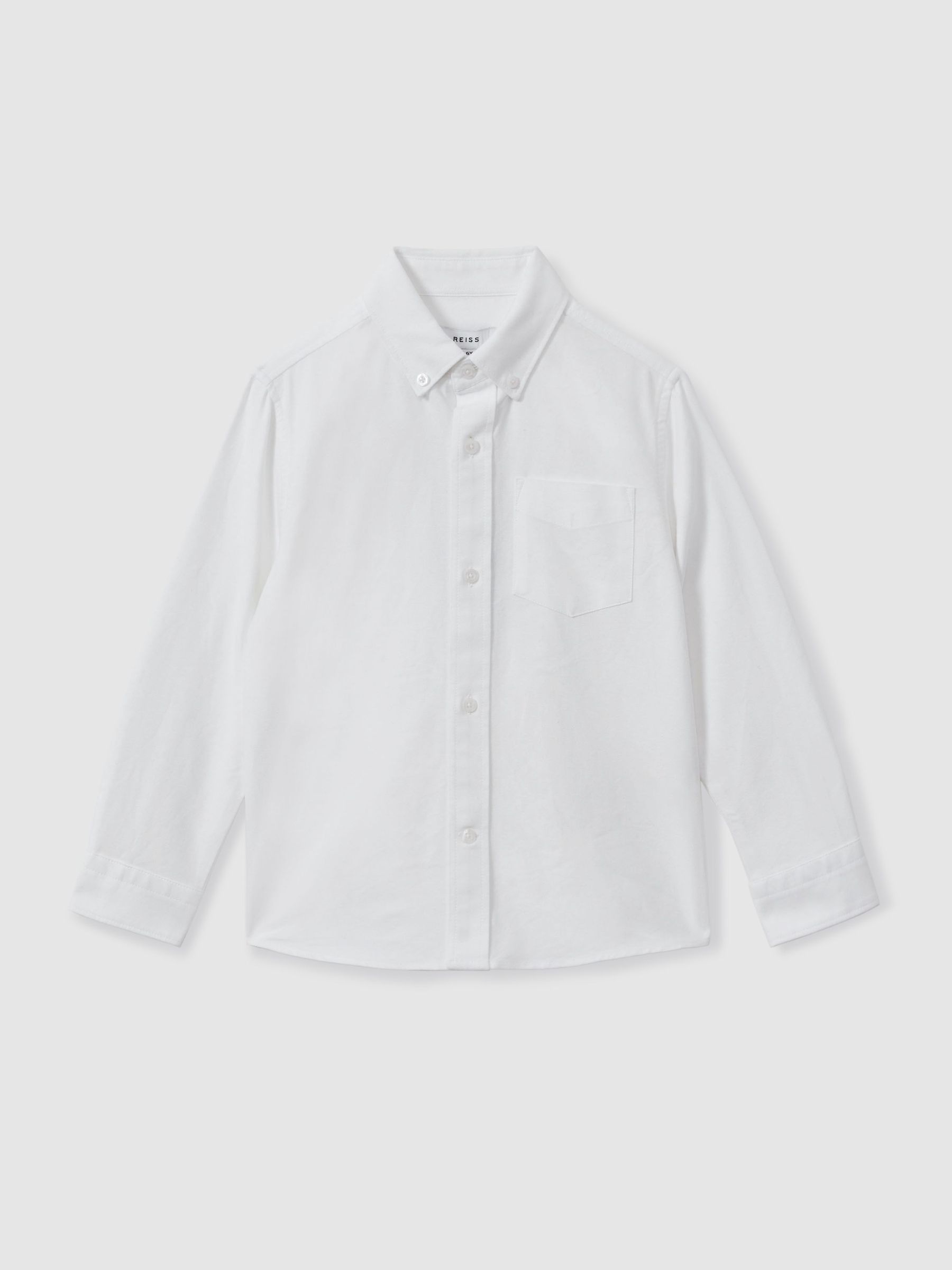 Button Down Oxford Shirt in White (E63743) | £36