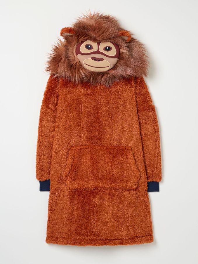 Chestnut Brown Oversized Orangutan Hoodie (E64088) | £10
