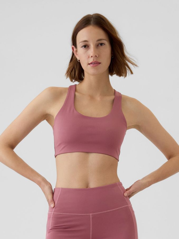 Pink Power Medium Impact Racerback Sports Bra (E66076) | £15