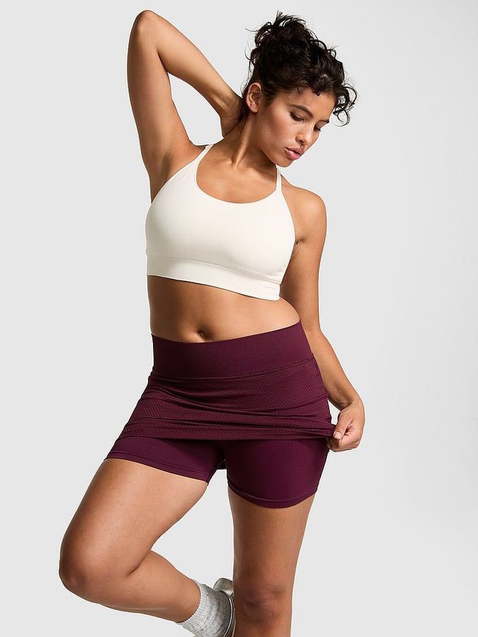 Purple Violet Seamless Drapey Skort (E66291) | £19