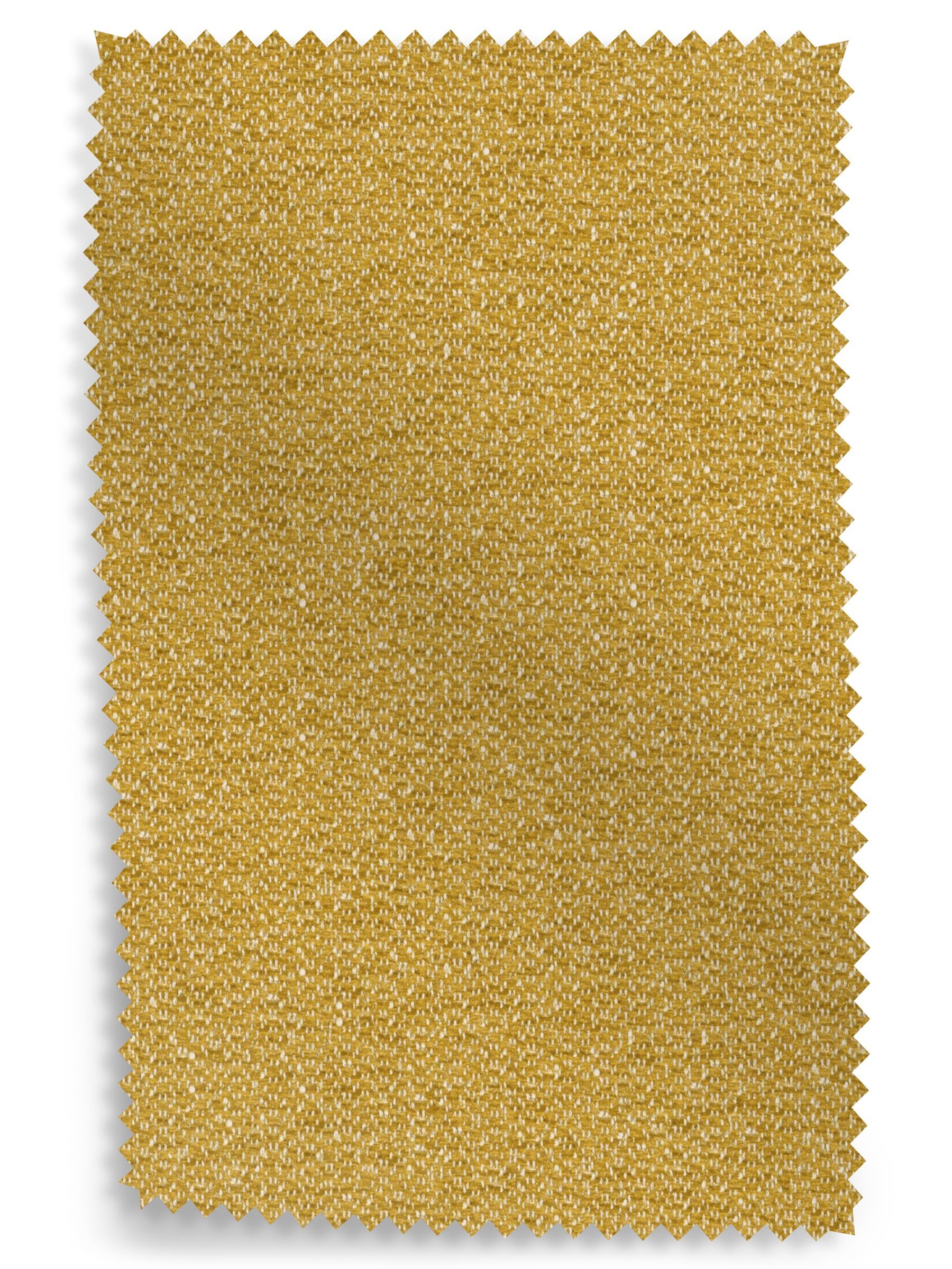 Textured Woven Warm Ochre Upholstery Swatch in Yellow (E66974) | £0