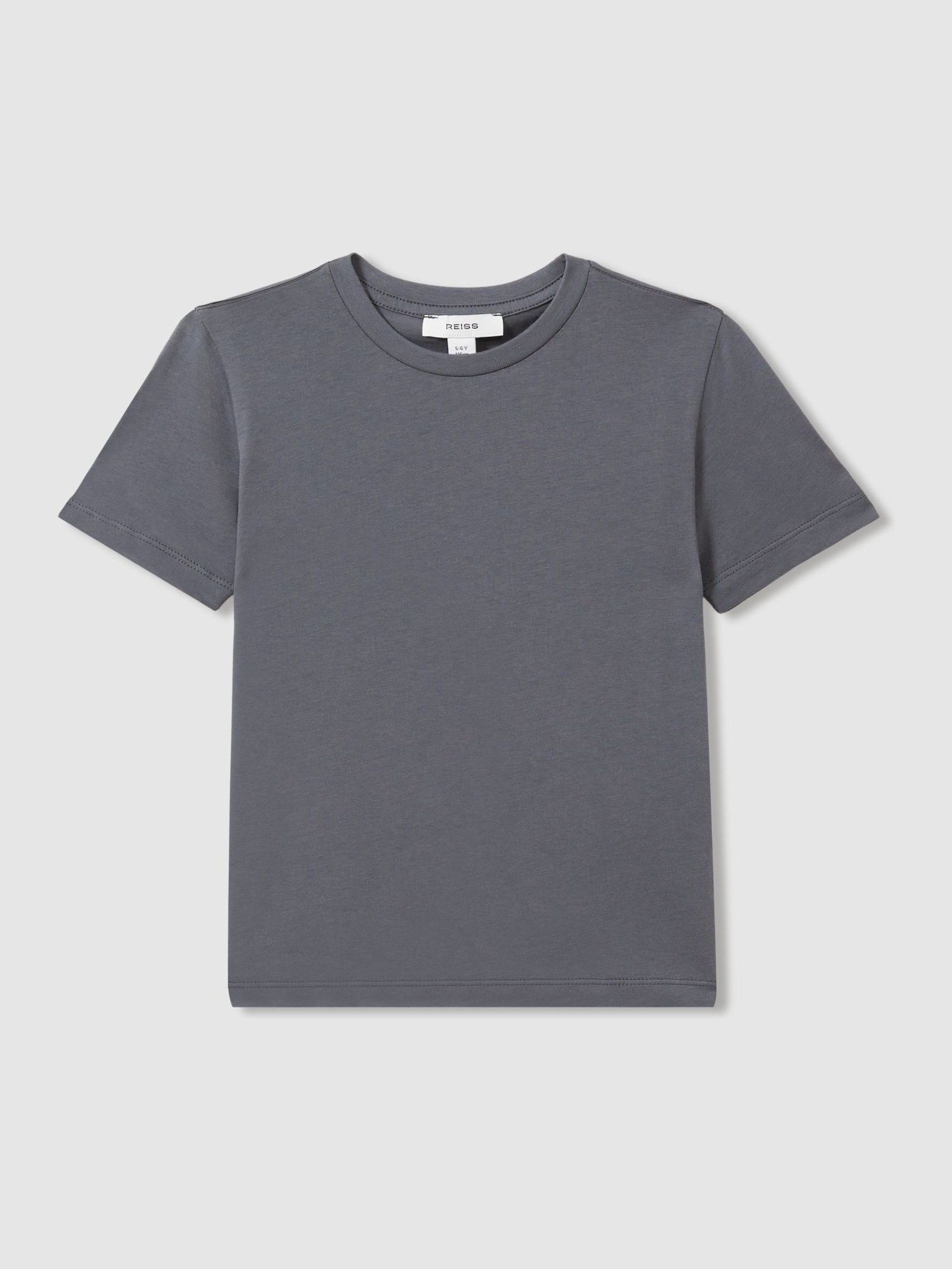 9-13 yrs Crew Neck T-Shirt in Washed Airforce Blue (E67143) | £8