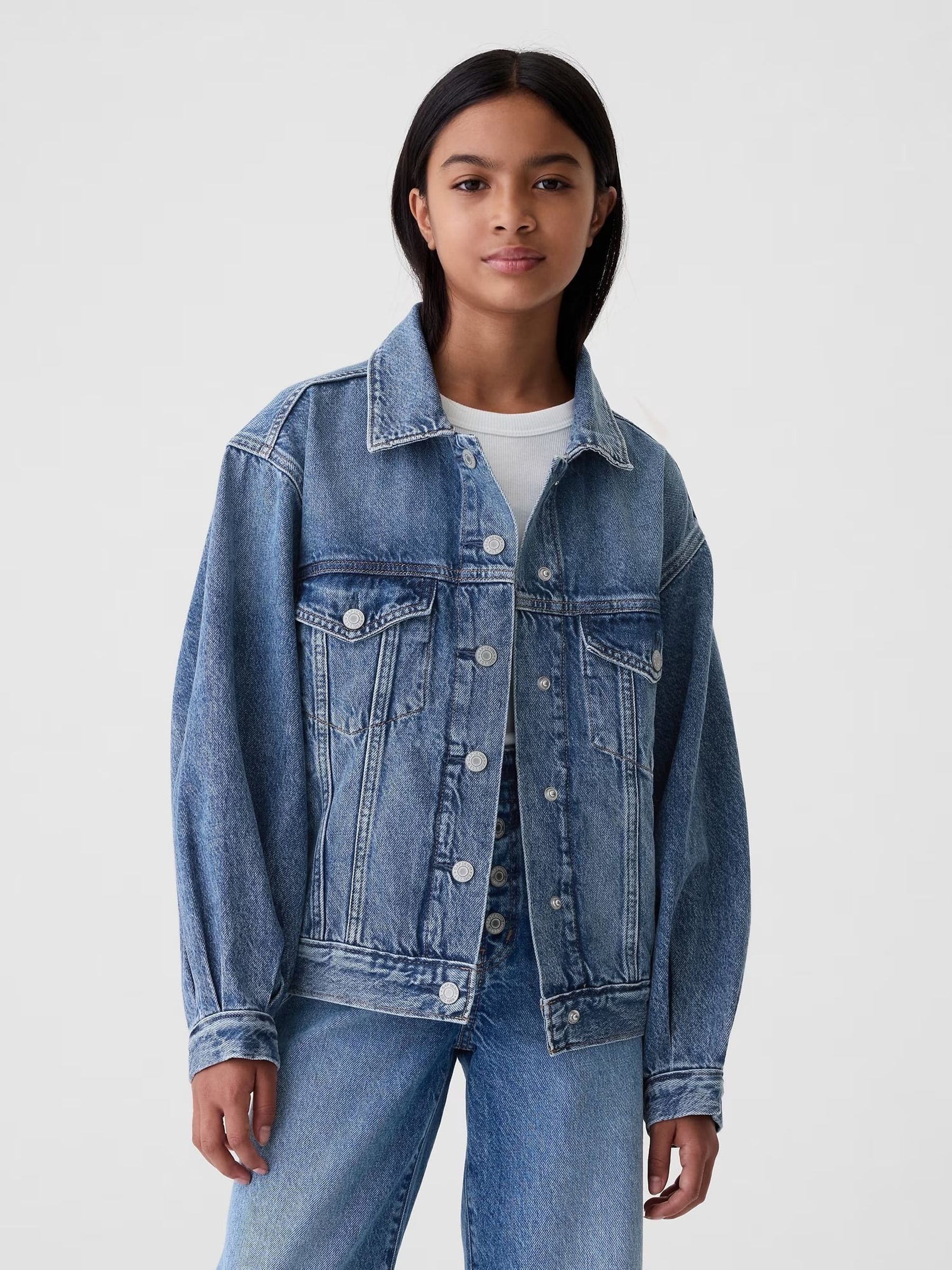 Blue Relaxed Icon Denim Jacket (4-13yrs) (E67391) | £40