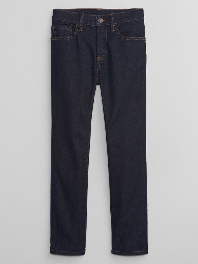 Blue Dark Wash Straight Jeans (5-13yrs) (E67405) | £20
