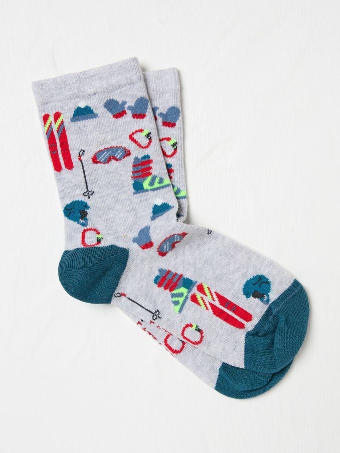 Grey Kids Socks 1 Pack (E67898) | £2