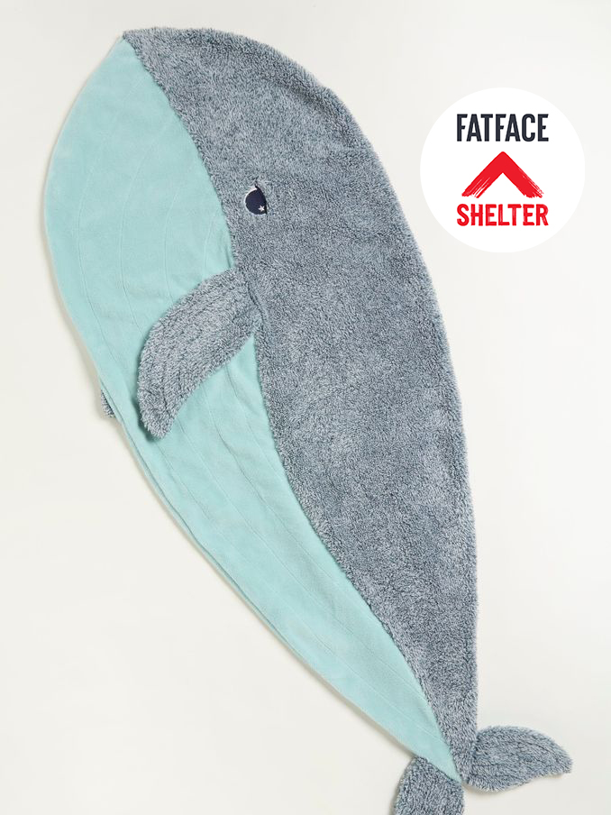 Blue Shelter Wilson the Whale Blanket (E68013) | £20