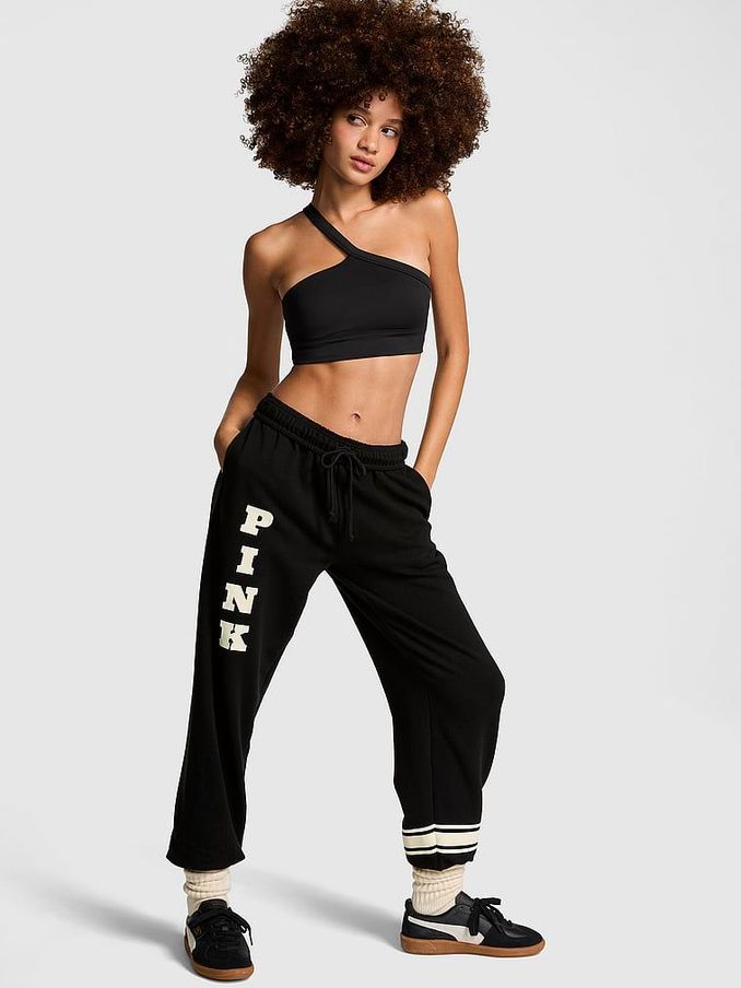 Black Cuffed Fleece Joggers (E68239) | £39
